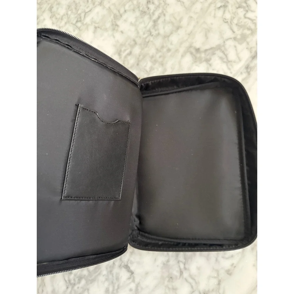 Mercedes-Benz Black Leather Zippered Travel Case Document Organizer Pouch 9.5x7